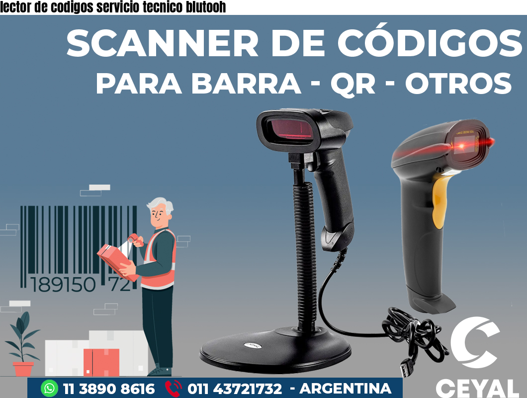 lector de codigos servicio tecnico blutooh