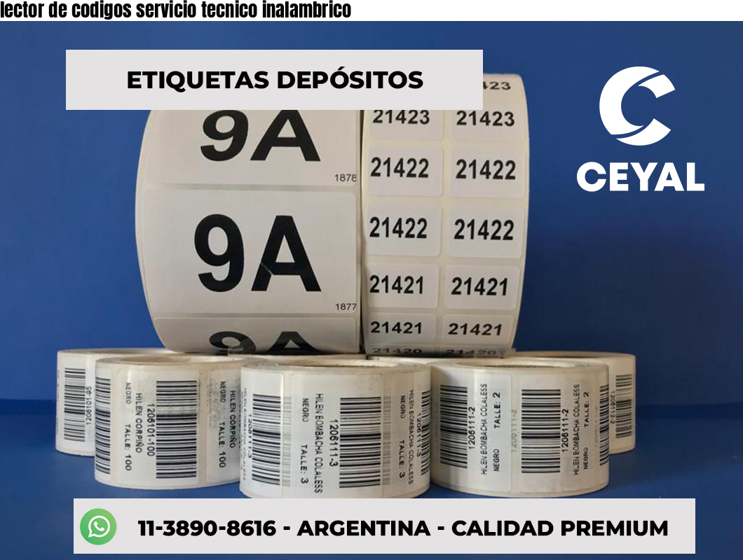 lector de codigos servicio tecnico inalambrico