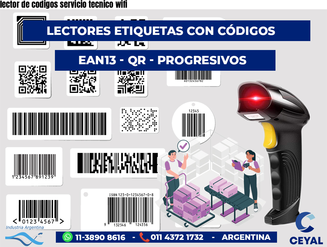 lector de codigos servicio tecnico wifi