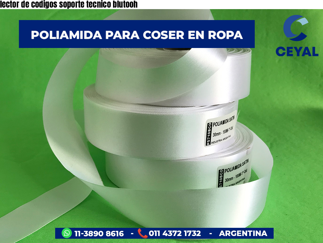 lector de codigos soporte tecnico blutooh