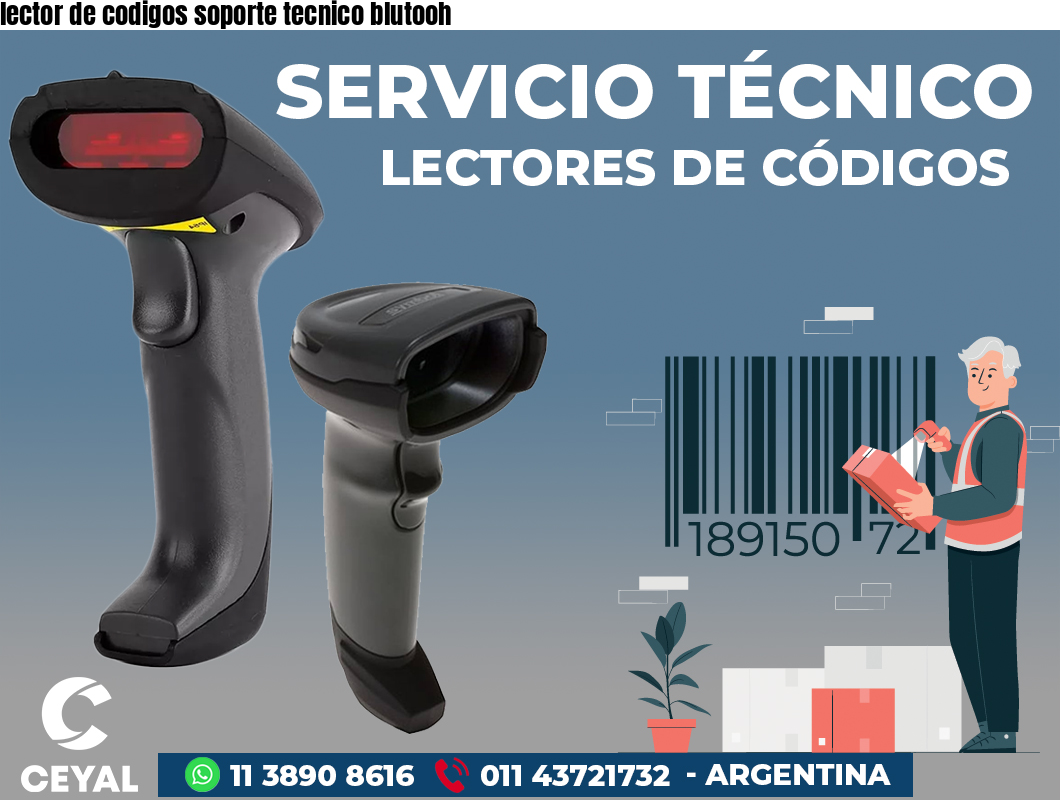 lector de codigos soporte tecnico blutooh
