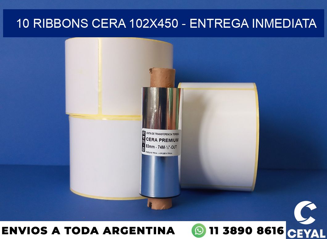 10 Ribbons cera 102×450 – Entrega inmediata