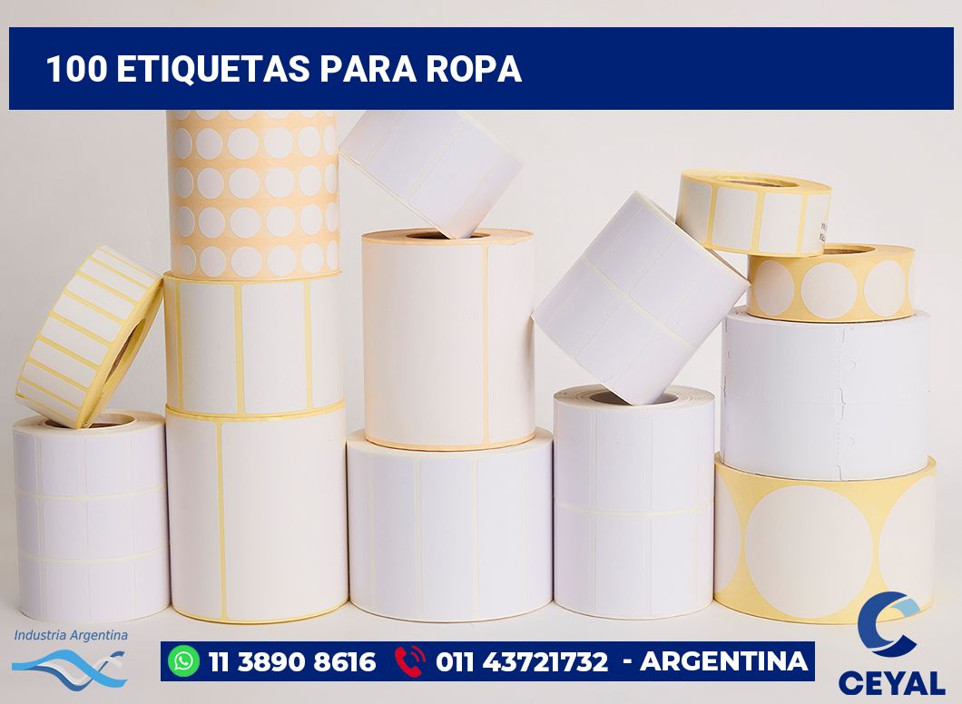 100 Etiquetas para ropa