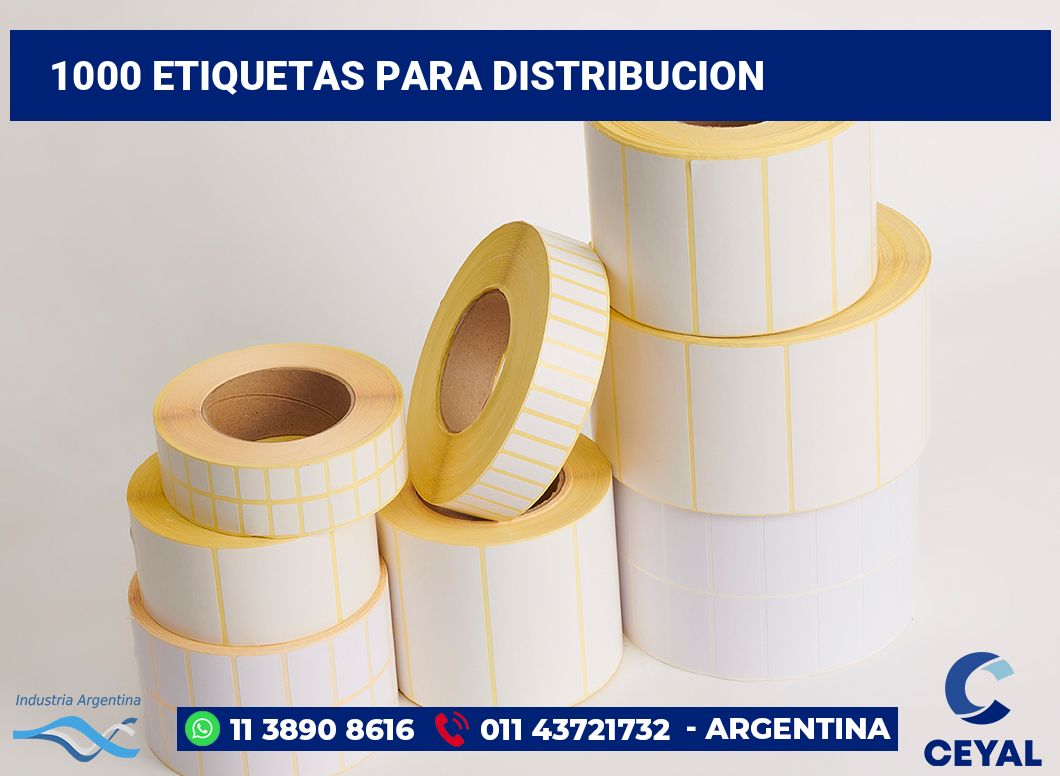 1000 Etiquetas para distribucion