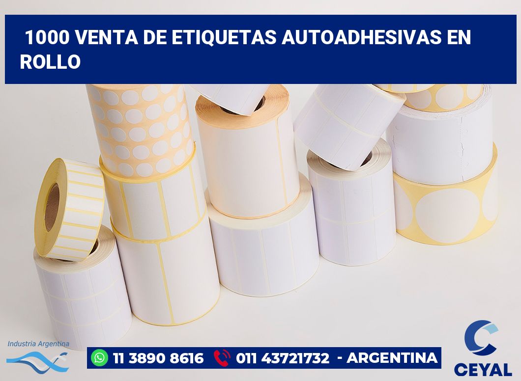 1000 Venta de etiquetas autoadhesivas en rollo