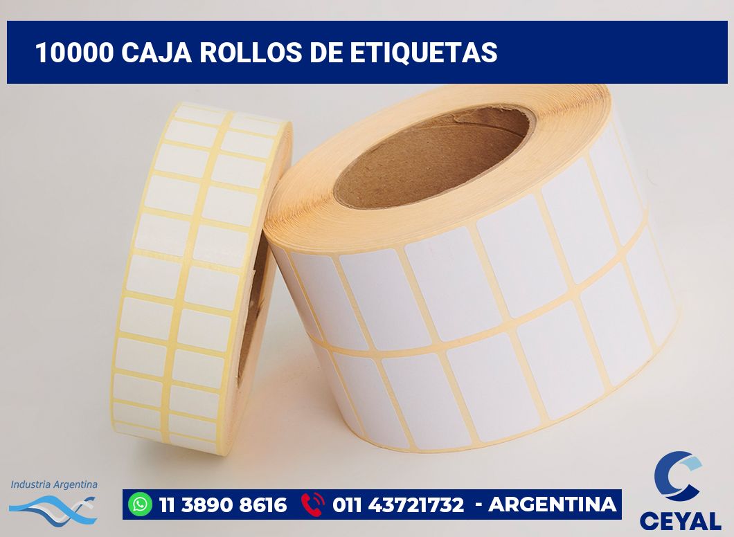 10000 Caja rollos de etiquetas