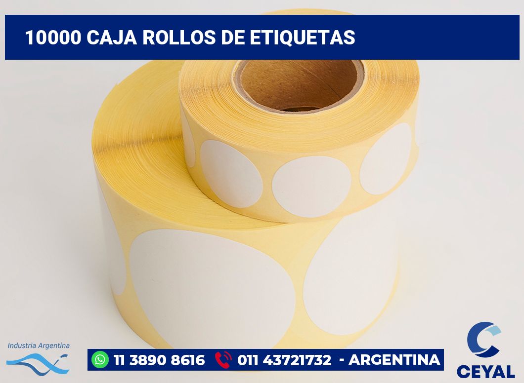 10000 Caja rollos de etiquetas