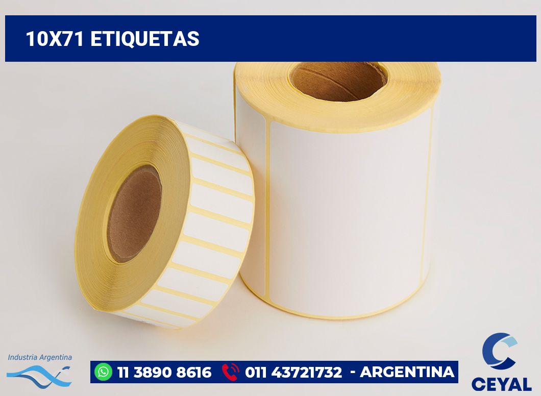 10x71 Etiquetas