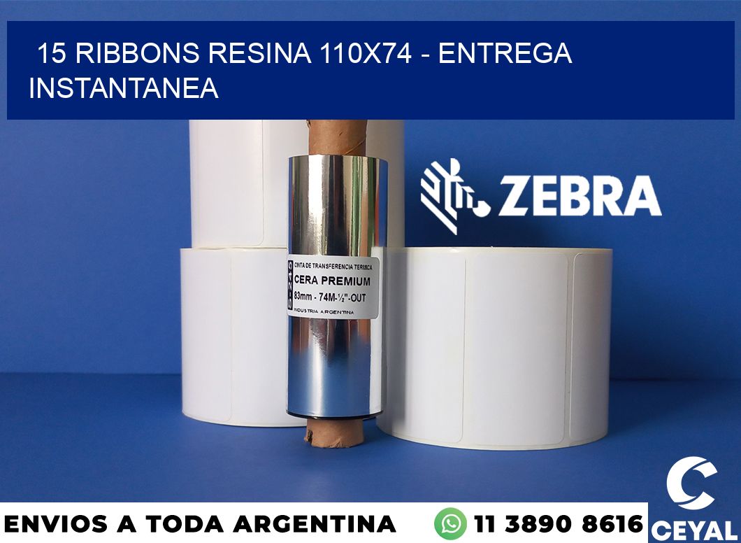 15 Ribbons resina 110x74 - entrega instantanea