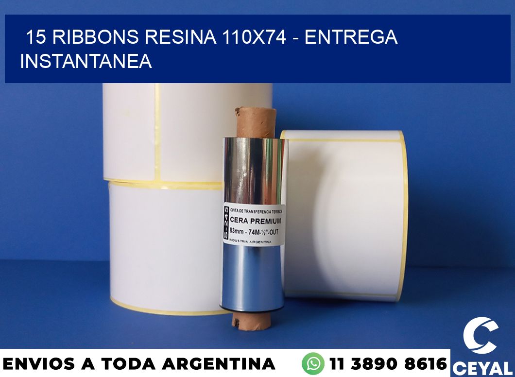 15 Ribbons resina 110×74 – entrega instantanea