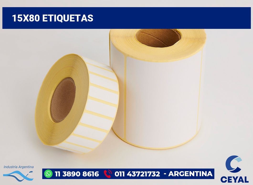 15x80 Etiquetas