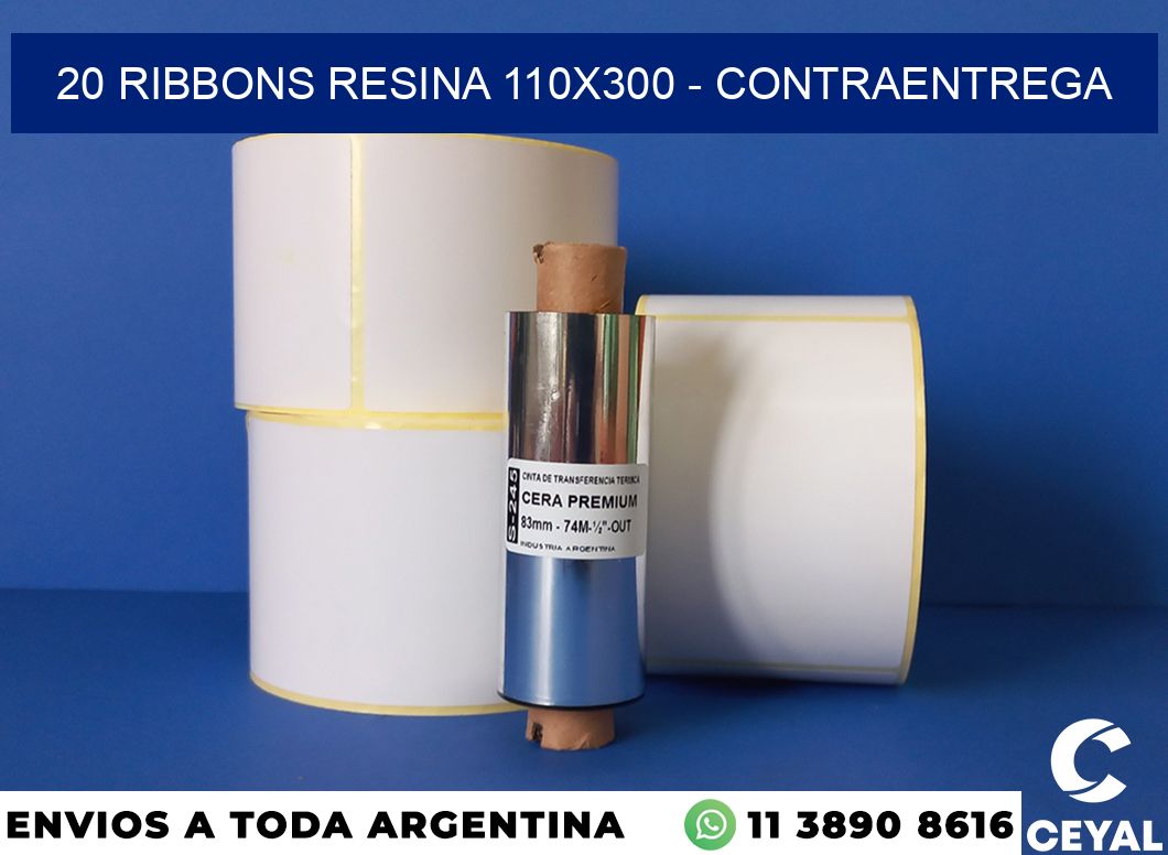 20 Ribbons resina 110×300 – contraentrega