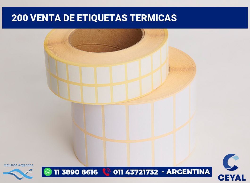 200 Venta de etiquetas termicas