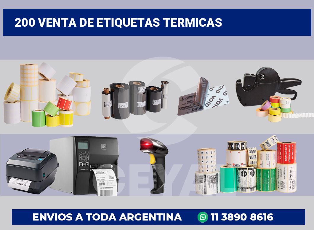 200 Venta de etiquetas termicas