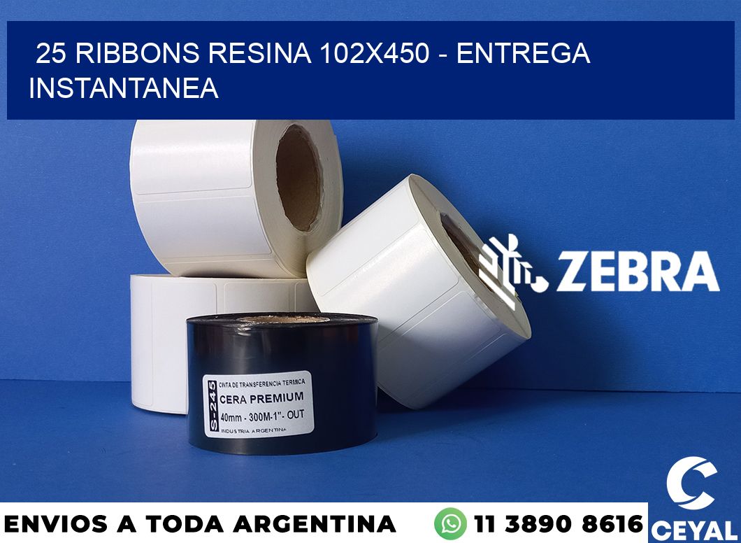 25 Ribbons resina 102x450 - entrega instantanea