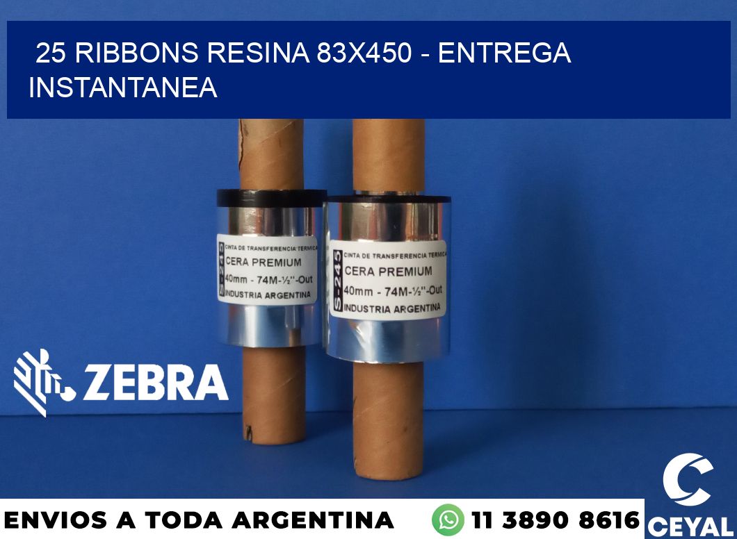 25 Ribbons resina 83x450 - entrega instantanea