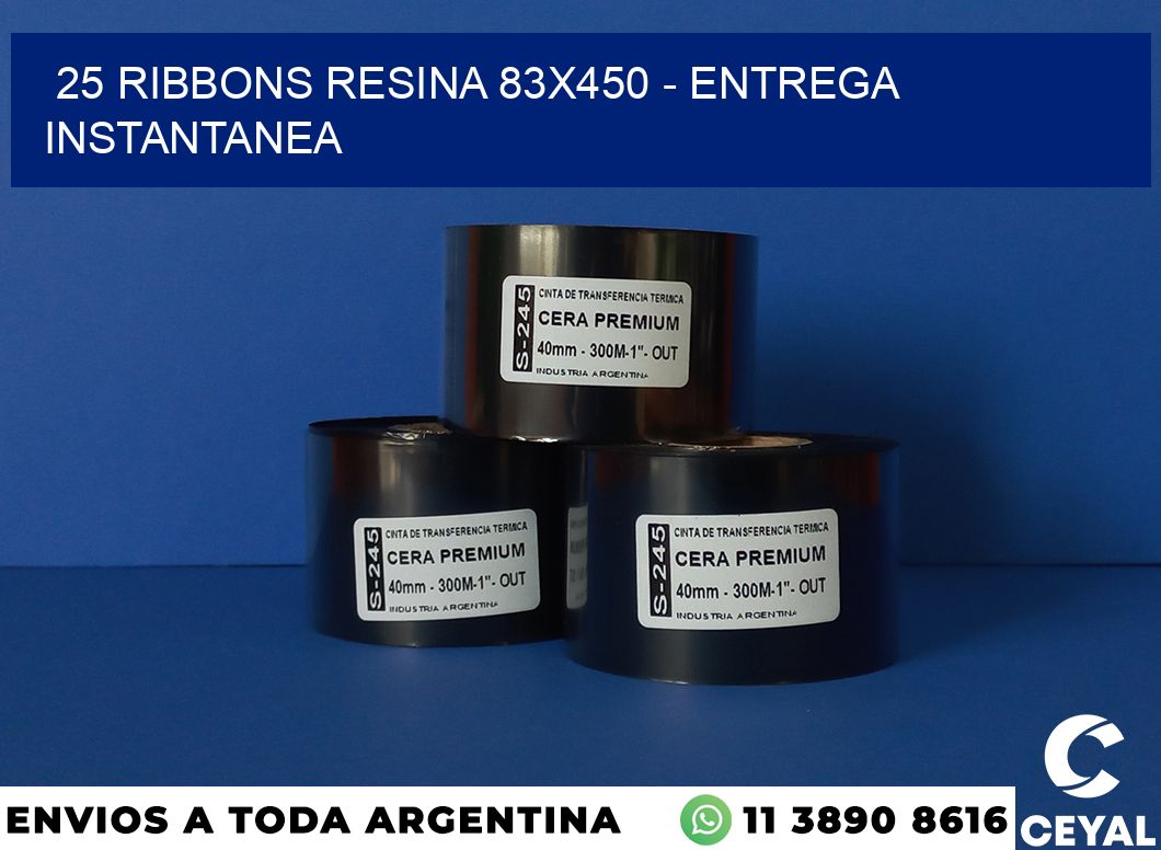 25 Ribbons resina 83×450 – entrega instantanea