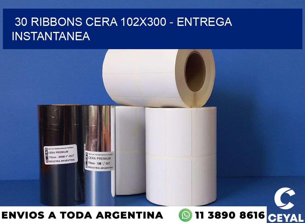 30 Ribbons cera 102×300 – entrega instantanea