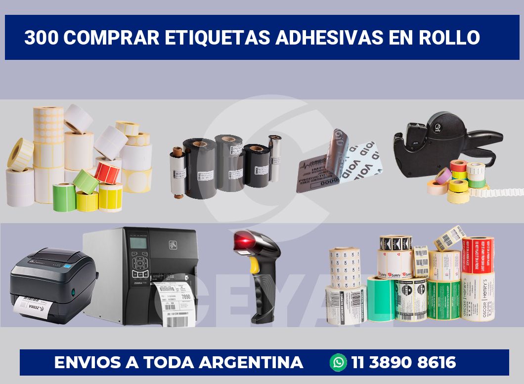 300 Comprar etiquetas adhesivas en rollo