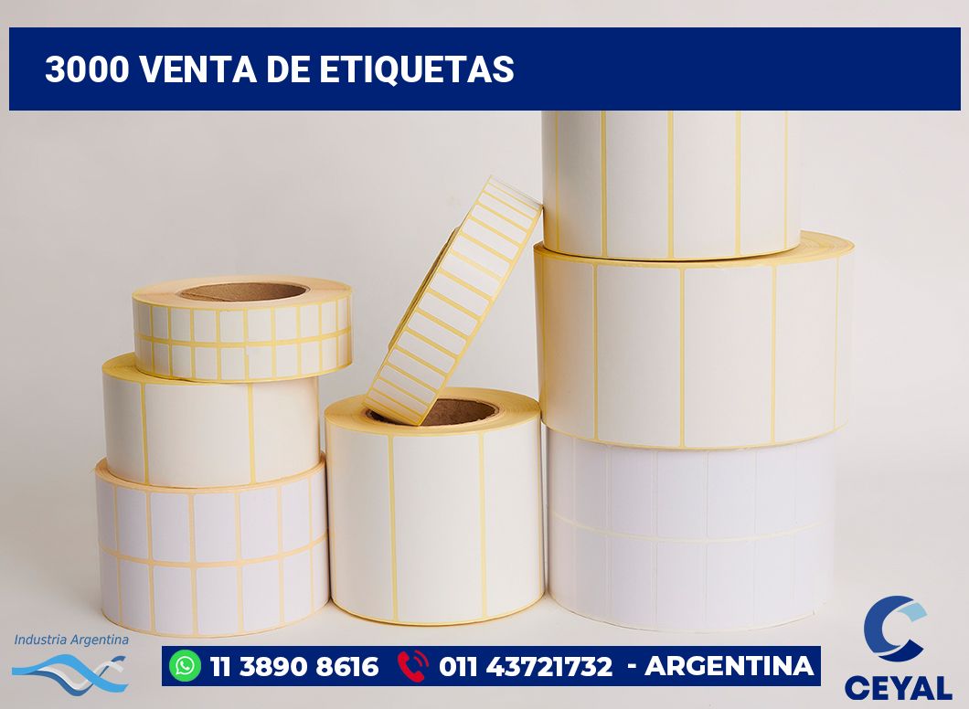 3000 Venta de etiquetas