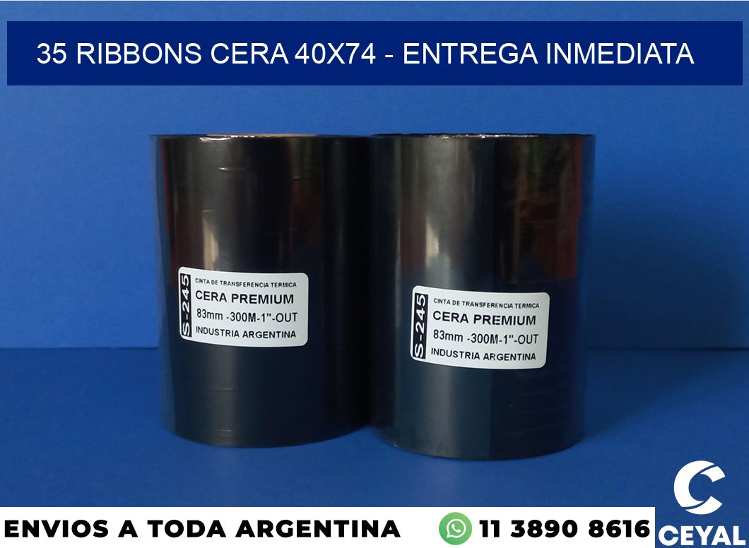 35 Ribbons cera 40×74 – Entrega inmediata