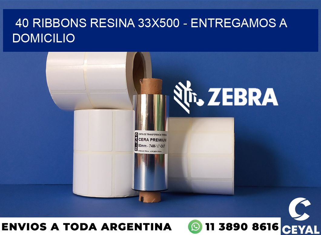 40 Ribbons resina 33x500 - entregamos a domicilio