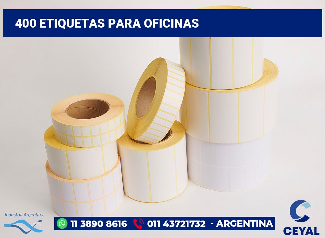 400 Etiquetas para oficinas