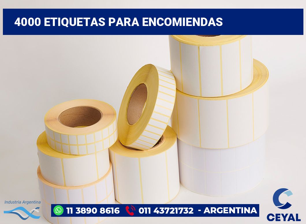 4000 Etiquetas para encomiendas