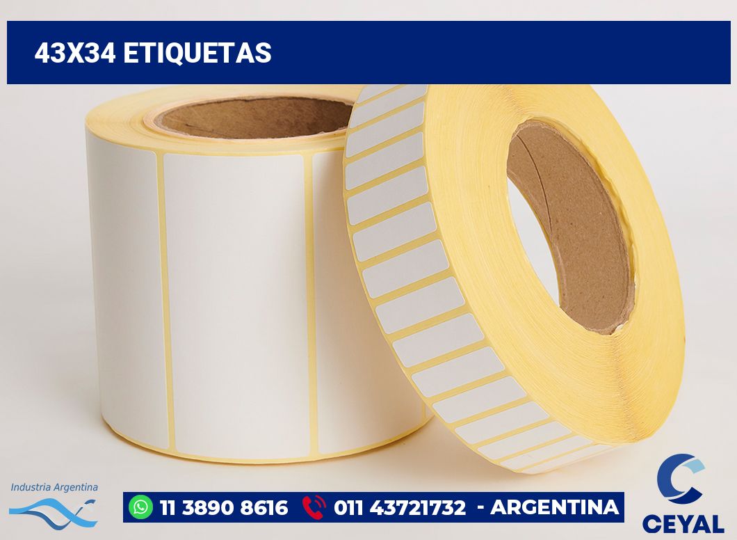 43x34 Etiquetas