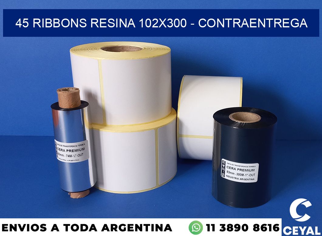 45 Ribbons resina 102×300 – contraentrega