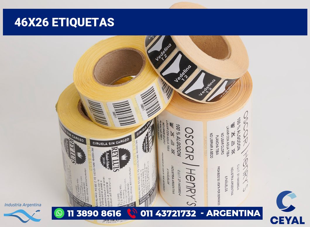 46x26 Etiquetas