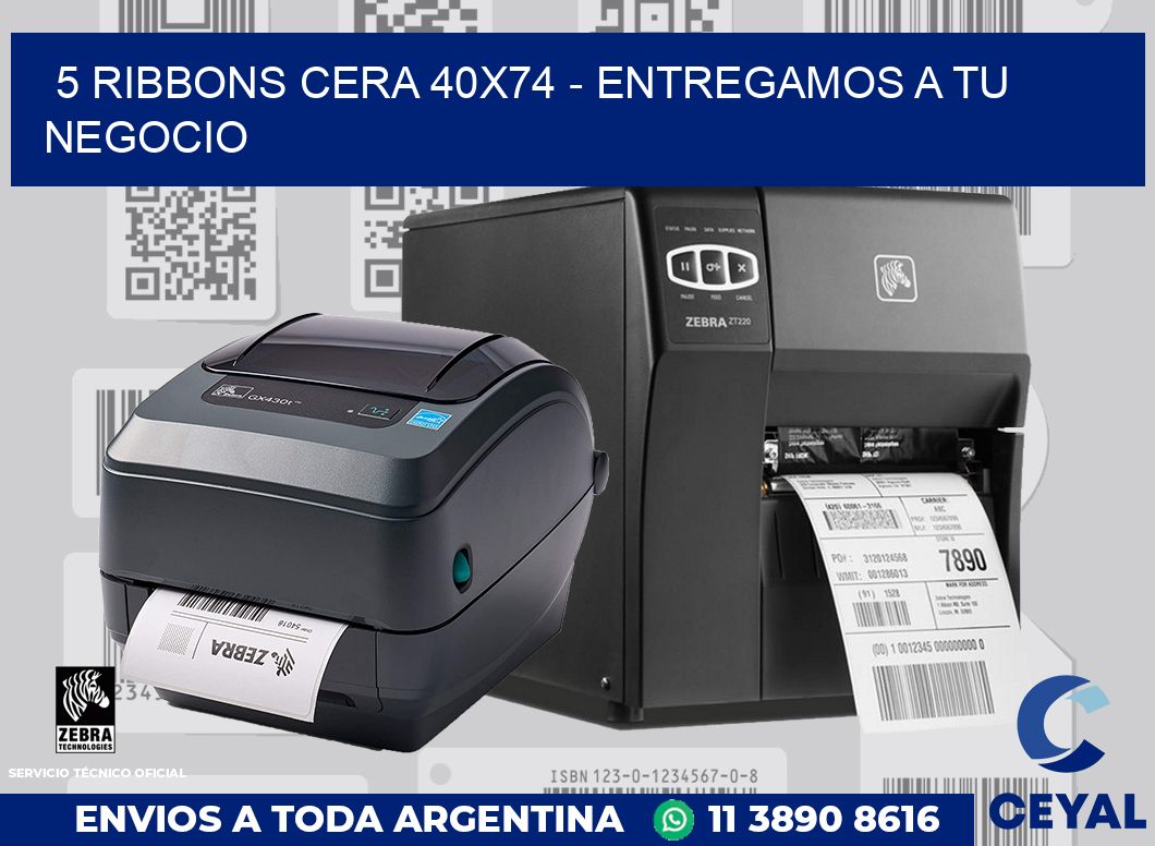 5 Ribbons cera 40x74 - entregamos a tu negocio