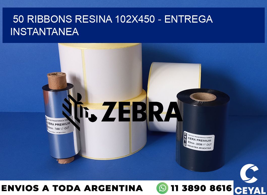 50 Ribbons resina 102x450 - entrega instantanea