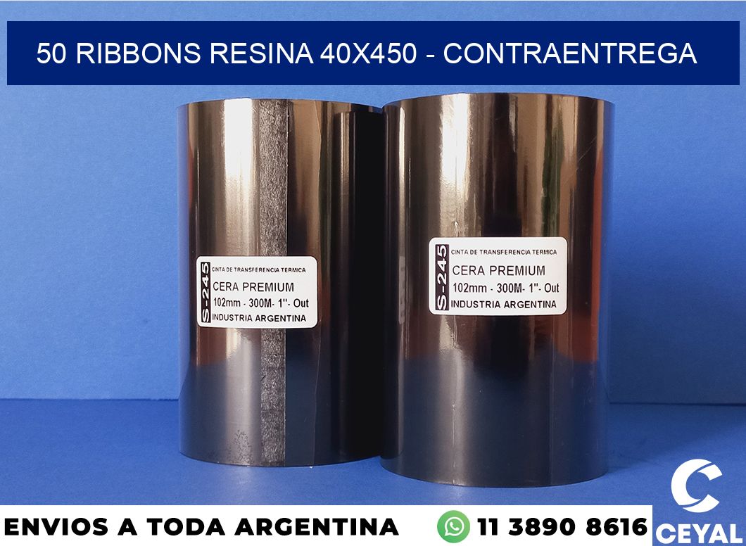 50 Ribbons resina 40×450 – contraentrega