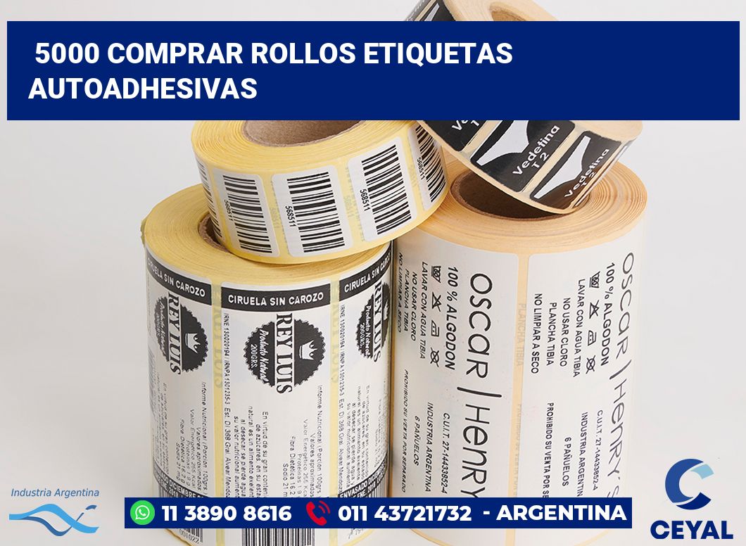 5000 Comprar rollos etiquetas autoadhesivas
