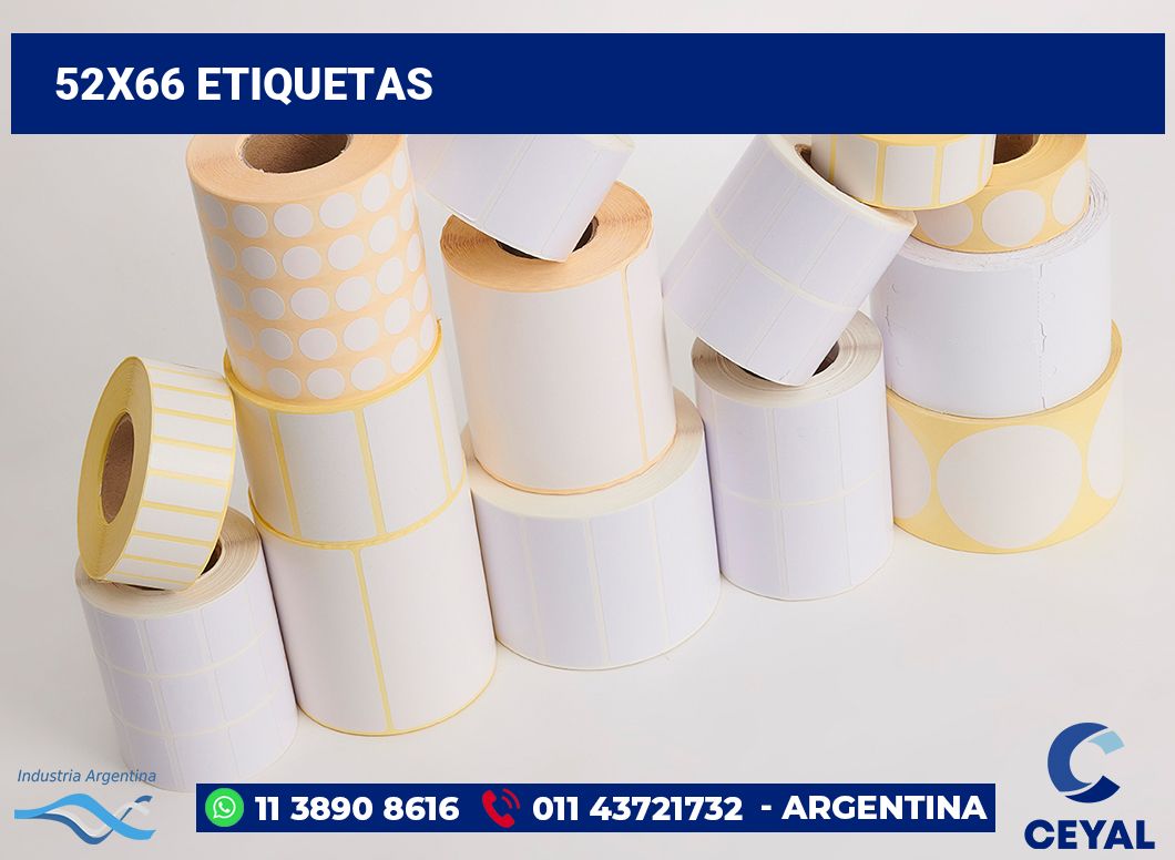 52x66 Etiquetas