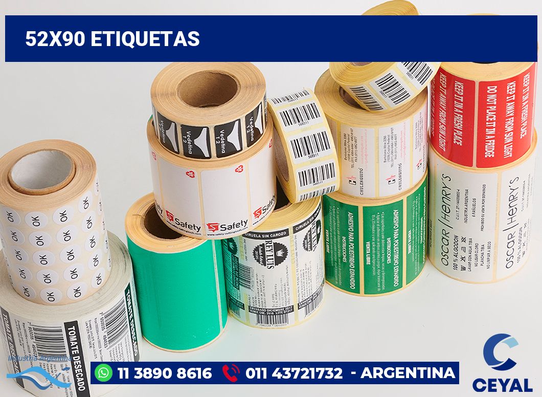 52x90 Etiquetas