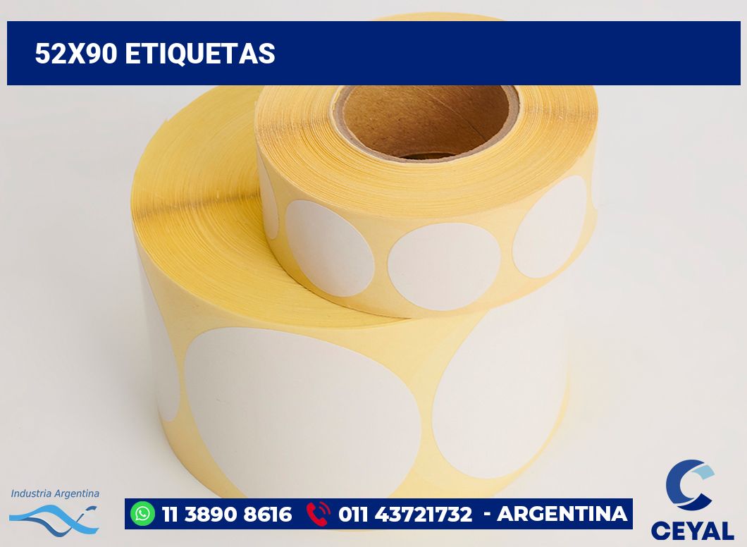 52x90 Etiquetas