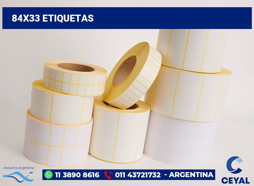 84x33 Etiquetas