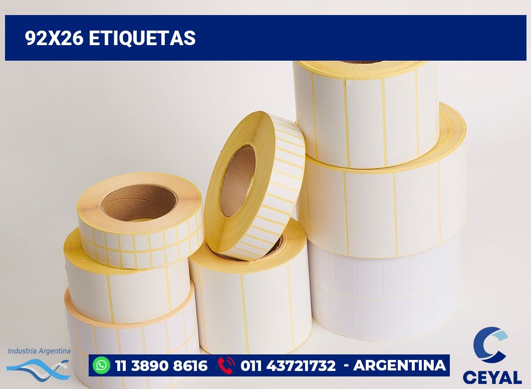 92x26 Etiquetas