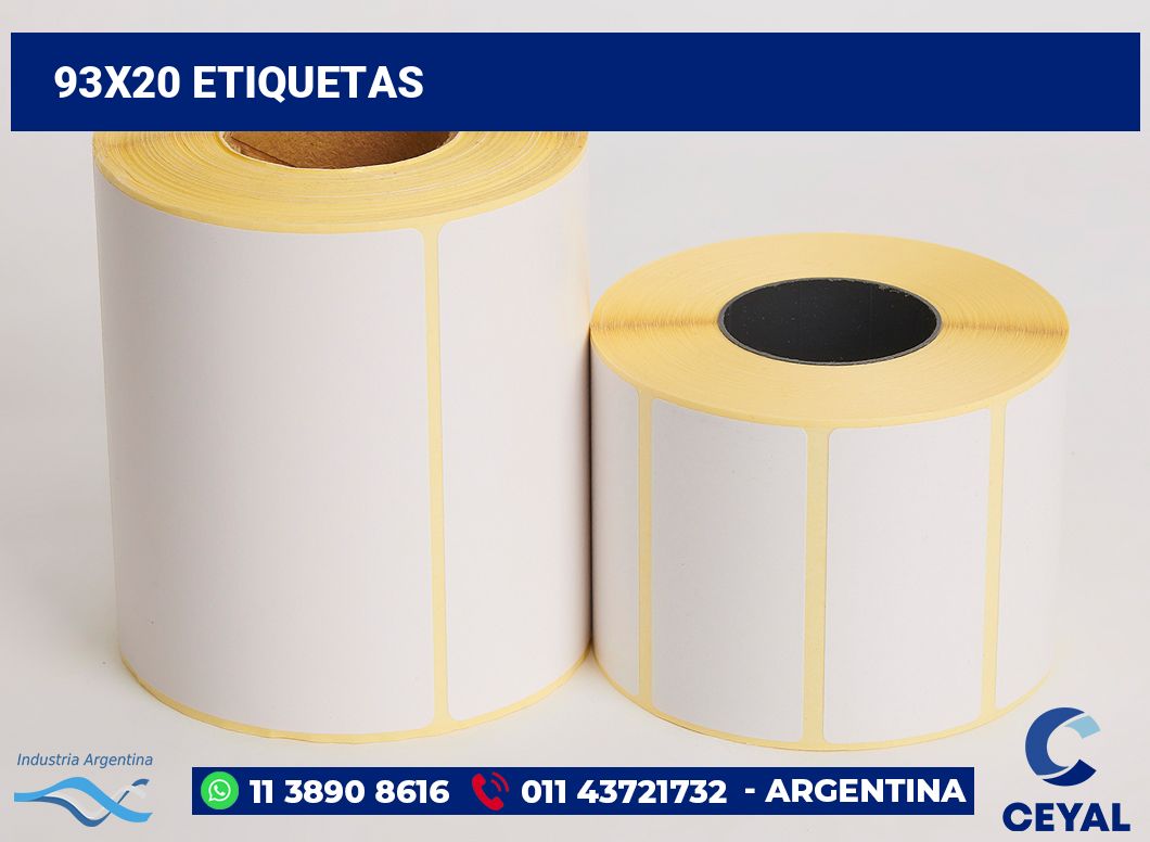 93x20 Etiquetas