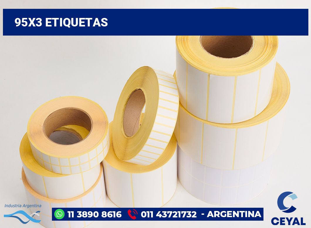 95x3 Etiquetas