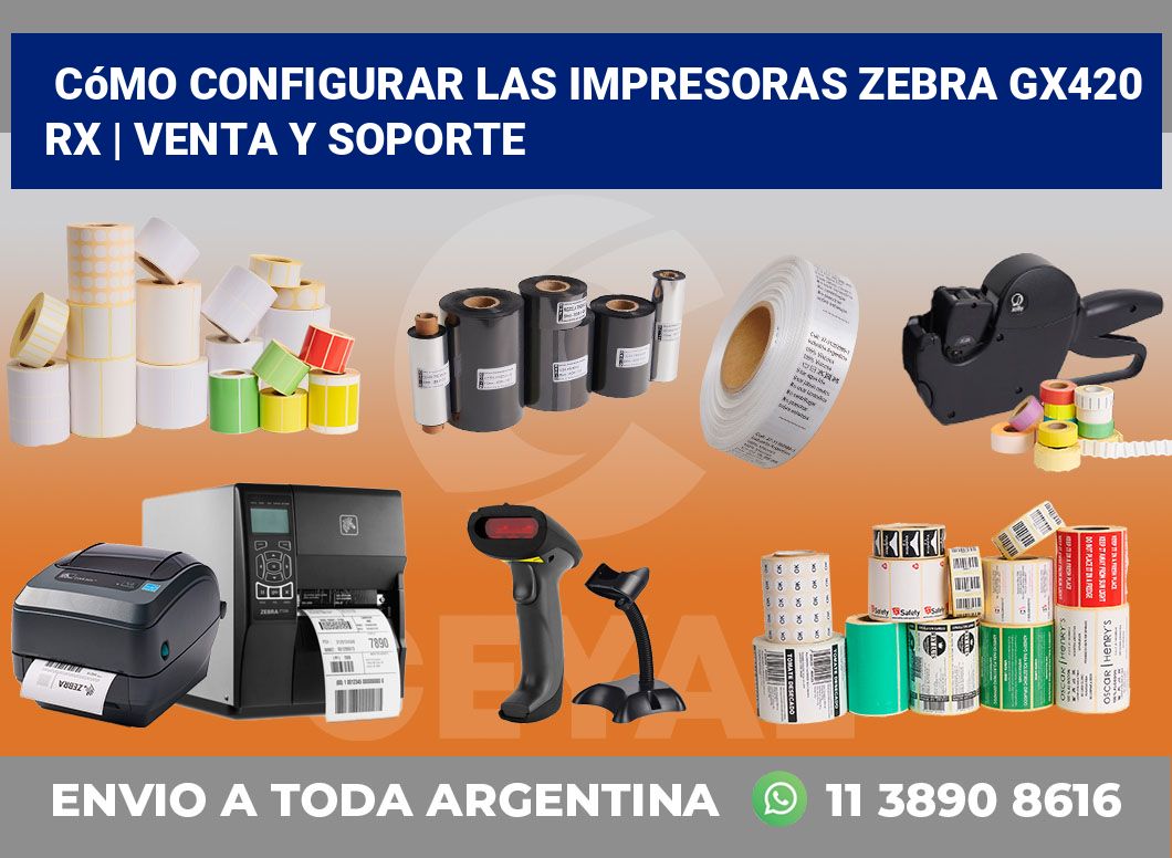 Cómo configurar las impresoras Zebra GX420 RX | Venta y soporte
