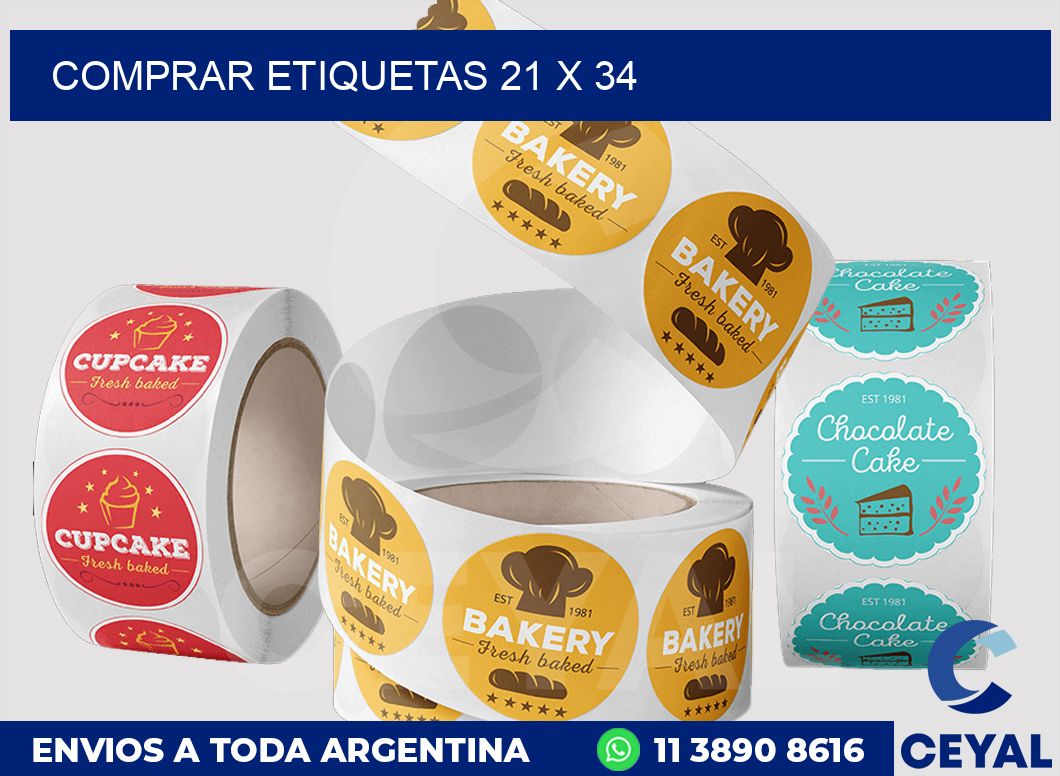 Comprar etiquetas 21 x 34