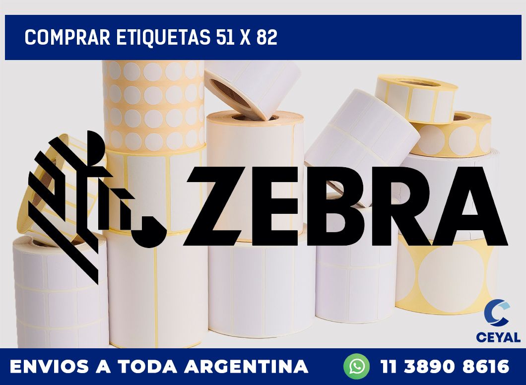 Comprar etiquetas 51 x 82