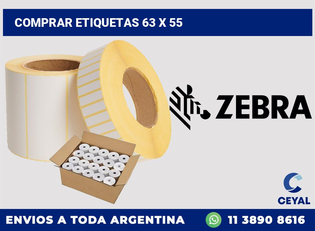 Comprar etiquetas 63 x 55