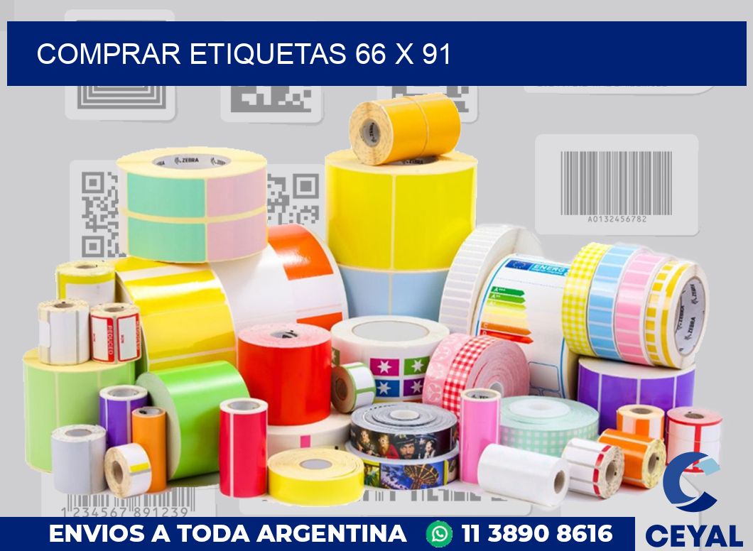 Comprar etiquetas 66 x 91