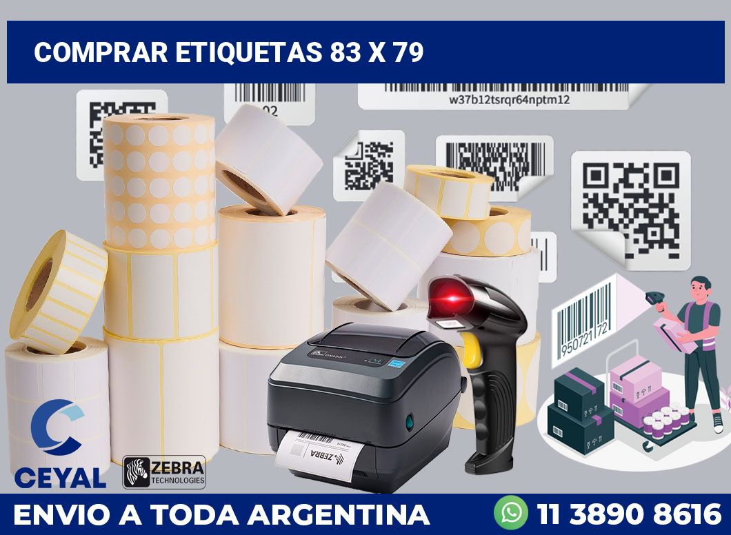 Comprar etiquetas 83 x 79