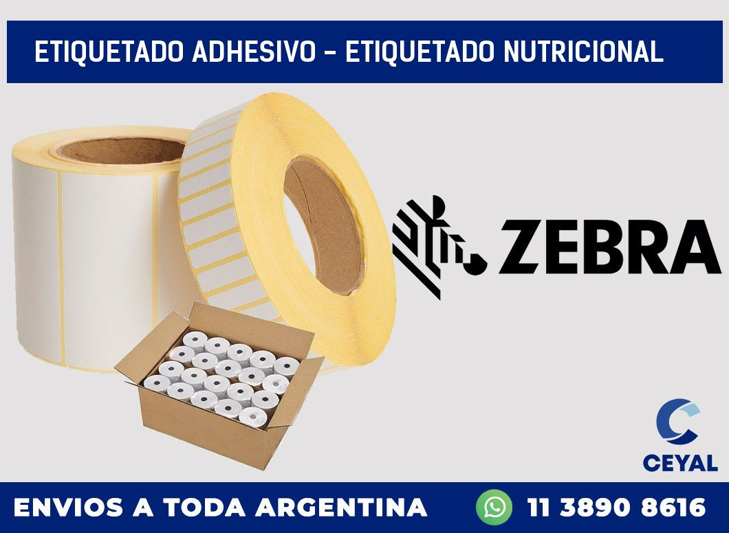 Etiquetado adhesivo – Etiquetado Nutricional