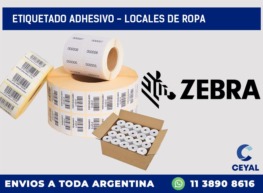 Etiquetado adhesivo – Locales de ropa